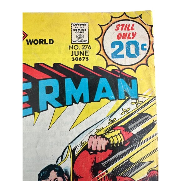 DC Comics Superman Comic #276 June 1974 Vintage Captain Thunder Bagged Boarded - Picture 2 of 6